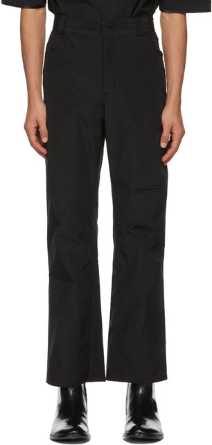 Boramy Viguier Black Straight-Leg Trousers - Boramy Viguier Pantalon à jambe droite noir - Boramy Viguier 블랙 스트레이트 다리 바지