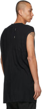 Boris Bidjan Saberi Black Object-Dyed One Piece Tank Top