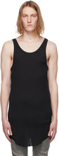 Boris Bidjan Saberi Black Object-Dyed Tank Top - Boris Bidjan Saberi Black Object Débardeur teint - Boris Bidjan Saberi Black Object-Died Tank Top.