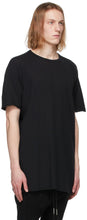 Boris Bidjan Saberi Black Rib Knit Resin-Dyed One Piece T-Shirt