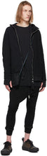 Boris Bidjan Saberi Black Rib Knit Resin-Dyed One Piece T-Shirt