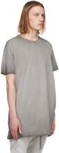 Boris Bidjan Saberi Grey Resin-Dyed One Piece T-Shirt
