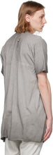 Boris Bidjan Saberi Grey Resin-Dyed One Piece T-Shirt