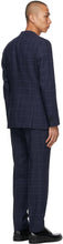Boss Blue Check Slim Suit