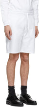 Boss White Cotton Heritage Lounge Shorts