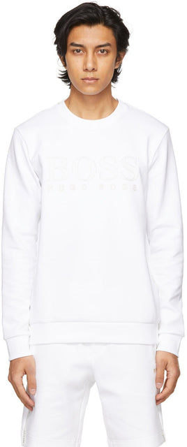 Boss White Gold Capsule Saibo Sweatshirt - Sweat-shirt Saibo Saibo Capsule en or blanc - 보스 화이트 골드 캡슐 사이 보 스웨터