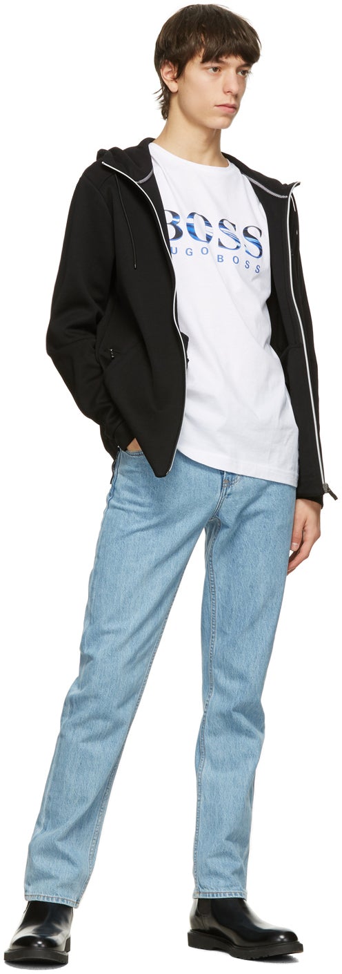 Boss White Photographic Logo T-Shirt