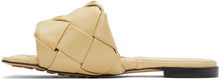 Bottega Veneta Beige Intrecciato Lido Sandals