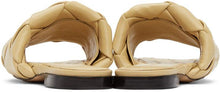 Bottega Veneta Beige Intrecciato Lido Sandals