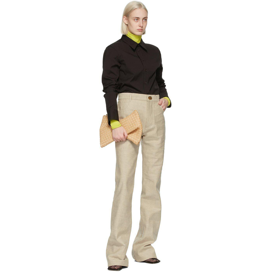 Bottega Veneta Beige Intrecciato 'The Crisscross' Clutch - Bottega Veneta Beige Intrecciato 'The Crisscross' Embrayage - Bottega 베네타 베이지 intrecciato 'Crisscross'클러치