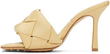 Bottega Veneta Beige Intrecciato â€˜The Lidoâ€™ Heeled Sandals