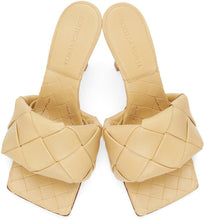 Bottega Veneta Beige Intrecciato â€˜The Lidoâ€™ Heeled Sandals