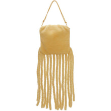 Bottega Veneta Beige Shearling 'The Fringe' Shoulder Bag