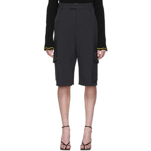 Bottega Veneta Black Cargo Shorts