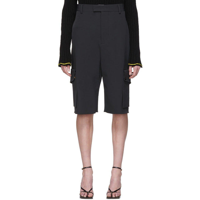 Bottega Veneta Black Cargo Shorts