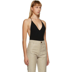 Bottega Veneta Black Cashmere Bodysuit