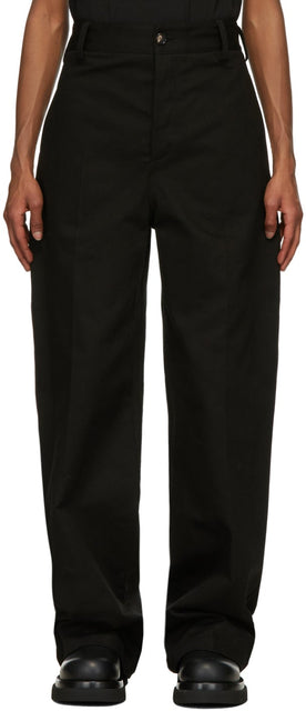 Bottega Veneta Black Chino Trousers - Pantalon Chino Black Chino Bottega Veneta - Bottega 베네타 블랙 치노 바지