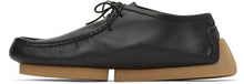 Bottega Veneta Black Driver Lace-Up Loafers