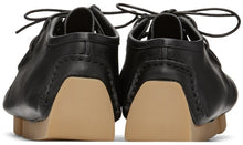Bottega Veneta Black Driver Lace-Up Loafers