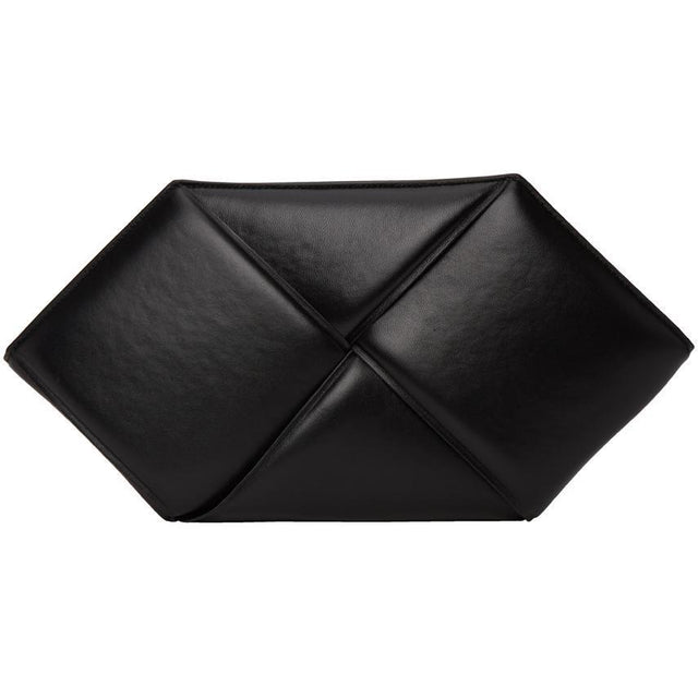 Bottega Veneta Black Hexagonal Pouch