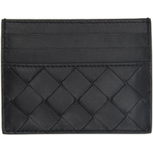 Bottega Veneta Black Intrecciato Card Holder - Titulaire de la carte Intrecciato Noir Bottega Veneta - Bottega 베네타 블랙 Intrecciato 카드 홀더