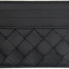 Bottega Veneta Black Intrecciato Card Holder