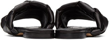 Bottega Veneta Black Intrecciato Lido Sandals