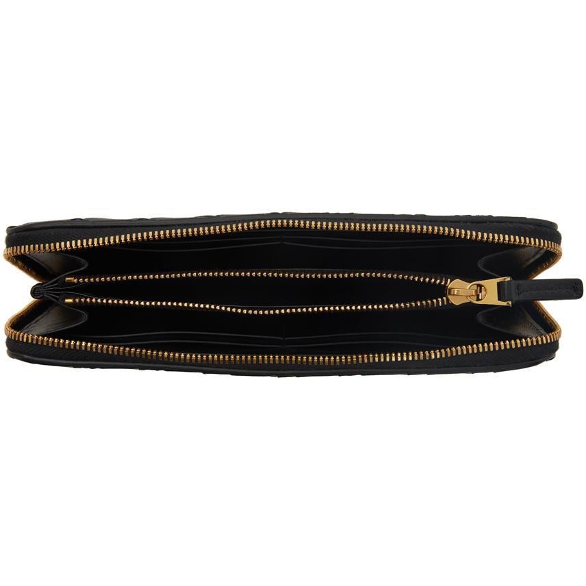Bottega Veneta Black Intrecciato Zip Around Wallet – BlackSkinny