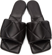 Bottega Veneta Black Padded Lido Sandals