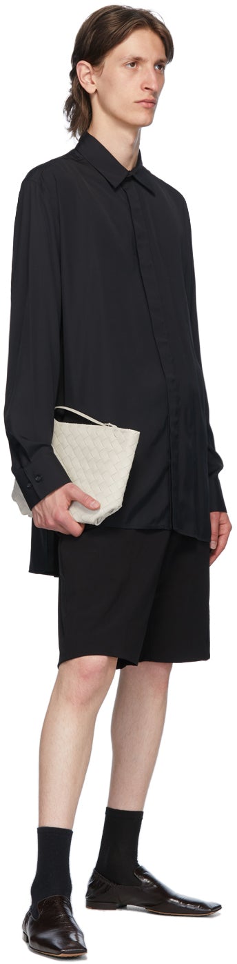 Bottega Veneta Black Poplin Shirt