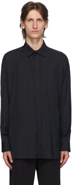 Bottega Veneta Black Poplin Shirt - Chemise popeline noire de Bottega Veneta - Bottega 베네타 블랙 포플린 셔츠