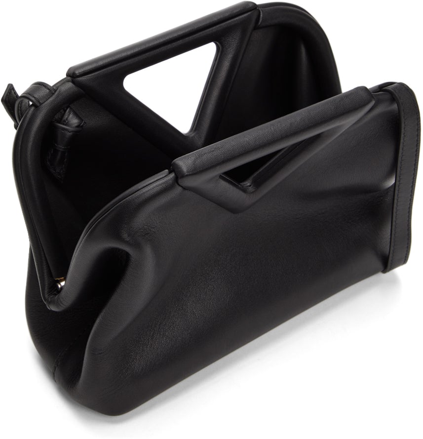 Bottega Veneta Black Small V Clasp Bag – BlackSkinny