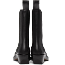 Bottega Veneta Black 'The Lean' Mid-Calf Chelsea Boots - Bottes Bottes de chelsea mi-veau à mi-mollettes noires de Bottega Veneta - Bottega Veneta Black 'The Lean'Mid-Calf Chelsea Boots