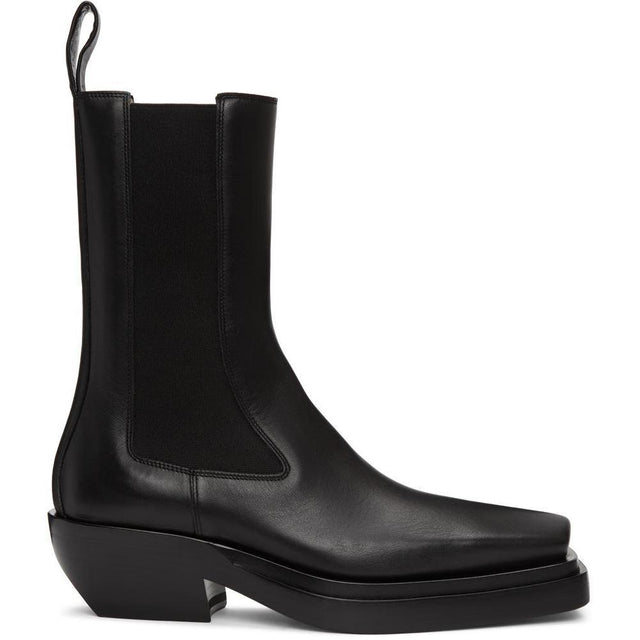 Bottega Veneta Black 'The Lean' Mid-Calf Chelsea Boots