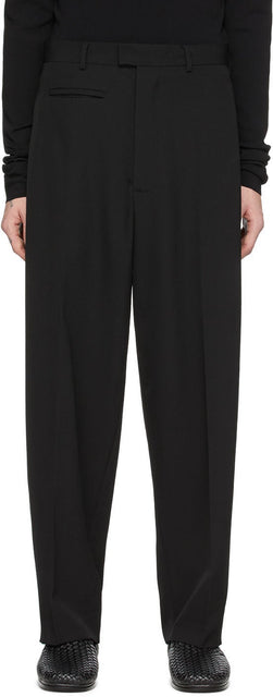 Bottega Veneta Black Wool Gabardine Trousers - Pantalon gabardine en laine noire de Bottega Veneta - Bottega Veneta 검은 양모 Gabardine 바지
