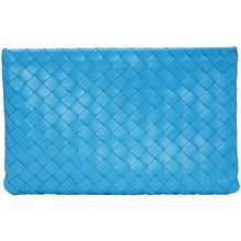 Bottega Veneta Blue Intrecciato Large Pouch