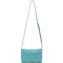 Bottega Veneta Blue Intrecciato Small Cassette Bag
