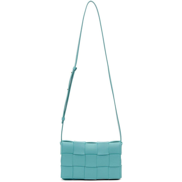 Bottega Veneta Blue Intrecciato Small Cassette Bag