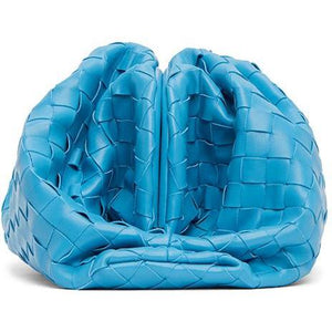 Bottega Veneta Blue Intrecciato 'The Pouch' Clutch