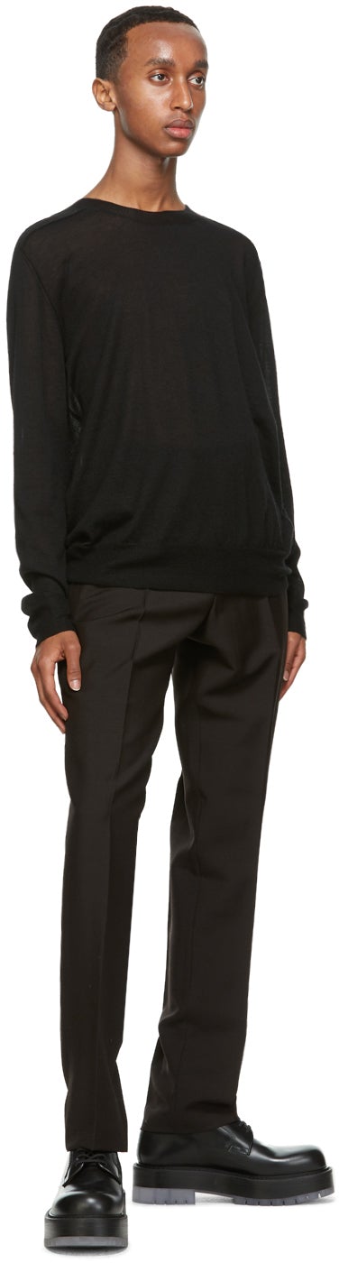 Bottega Veneta Brown Mohair Straight Trousers