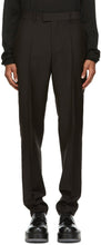 Bottega Veneta Brown Mohair Straight Trousers - Bottega Veneta Brown Mohair Droits droits - Bottega 베네타 브라운 모헤어 스트레이트 바지