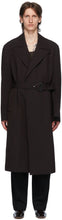 Bottega Veneta Brown Wool Drill Coat - Manteau de perçage en laine marron Bottega Veneta - Bottega 베네타 갈색 양모 드릴 코트