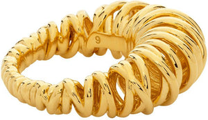 Bottega Veneta Gold Loop Ring