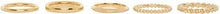 Bottega Veneta Gold Multi Layer Ring Set - Ensemble de bague multicouche Gold Bottega Veneta Gold - Bottega 베네타 골드 멀티 레이어 반지 세트