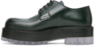 Bottega Veneta Green 'The Stilt' Derbys