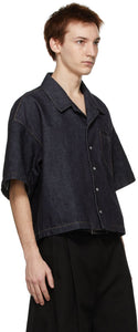Bottega Veneta Indigo Denim Short Sleeve Shirt
