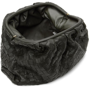 Bottega Veneta Khaki Intrecciato 'The Pouch' Clutch - Bottega Veneta Khaki Intrecciato 'The Pouch' Embrayage - Bottega Veneta Khaki Intrecciato '파우치'클러치