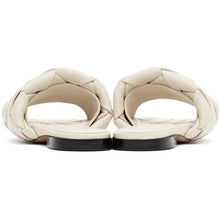Bottega Veneta Off-White Intrecciato Lido Flat Sandals