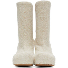 Bottega Veneta Off-White Knit 'The Bold' Boots