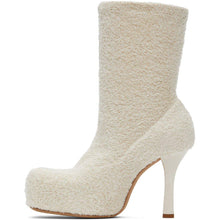 Bottega Veneta Off-White Knit 'The Bold' Boots